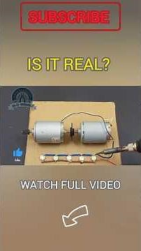 how to make electricity generator with dc motor