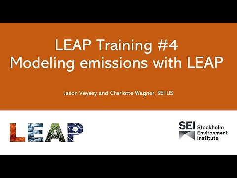 Sida LEAP Training Lecture #4: Modeling Emissions