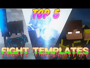 TOP 5 FIGHT TEMPLATES ( INTRO NO TEXT ) [ MINE IMATOR ] MINECRAFT ANIMATIONS