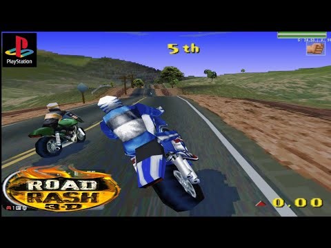 Road Rash 3D _ PS1 HD Gameplay ( Duckstation )