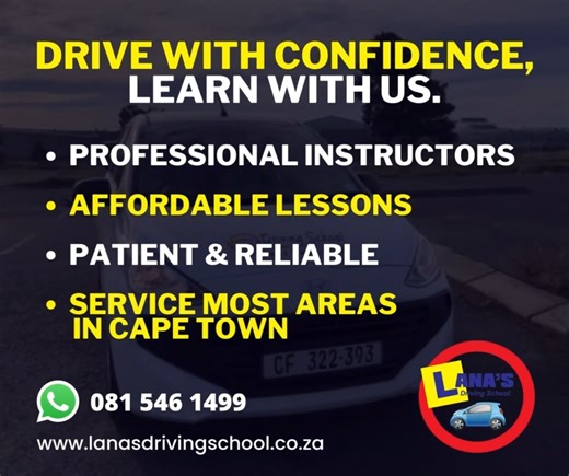 Learn to drive with confidence and skill with our professional driving lessons! Our experienced instructors provide personalized training to help you become a safe and confident driver. Get behind the wheel and start your journey today! You can too! Call or WhatsApp us on 0815461499 #DrivingLessons #LearnToDrive #ConfidentDriving #SafeDriving #ProfessionalInstructors #BehindTheWheel #RoadSafety #DrivingSkills #DriverTraining #RoadReady #DrivingSchool #PersonalizedTraining #DrivingExperience #Dri