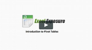 Introduction to Pivot Tables
