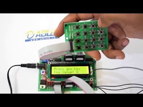 4X4 Keypad based Password with AVR ATmega32 Microcontroller and LCD Display by ABLab Solutions