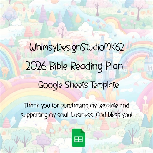 2026 Bible Reading Plan, Google Sheets Template, Bible Study Tool, Reading Planner, Daily Scripture Schedule - Etsy