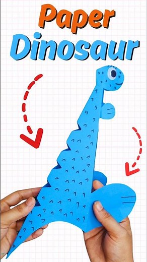 How to Make a Paper Dinosaur | Easy DIY Dinosaur Craft for Kids