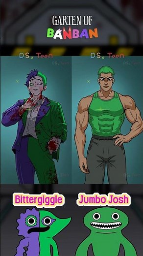 Bittergiggle & Jumbo Josh Human Version Transformation | Garten Of Banban animation