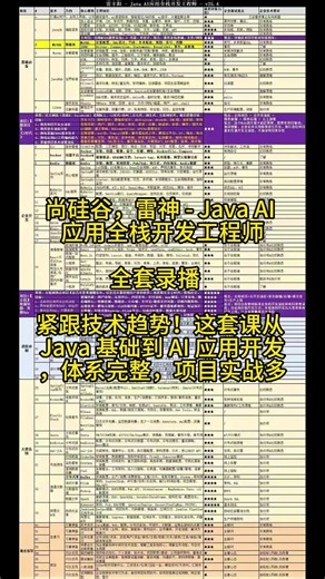 尚硅谷，雷神雷丰阳 - Java AI 应用全栈开发工程师