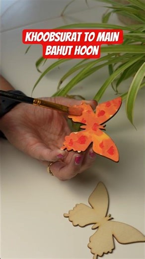 Oddly Satisfying Butterfly Art 🦋✨ Easy Dot Art for Beginners #beginnerfriendly #acrylicpainting