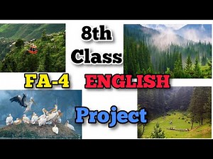 8th FA-4 💯ENGLISH Project Work | FA-4 ENGLISH Project Work of 8th Class ‎@STILLALEARNER #fa4enhlish