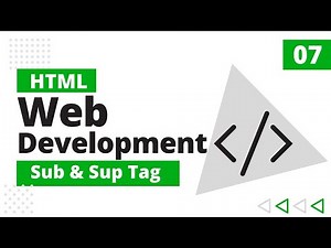 7. Sub & Sup Tag | HTML | Complete Web Development Course with Hablu Programmer | Bangla