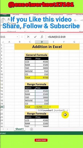 Master Excel Addition Formulas: Easy SUM Tutorial!