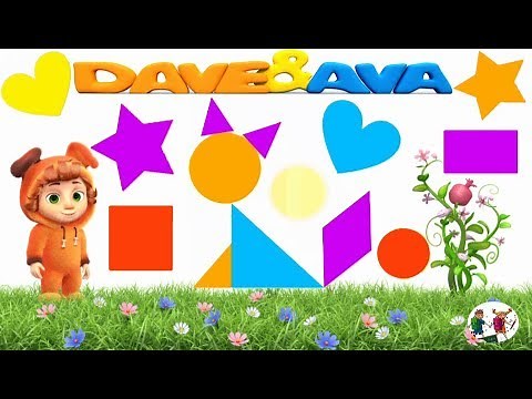 Learn Shapes with Dave and Ava 🌧️🌞 Shapes for Kids Learning