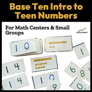 Intro to Teen Numbers- A Montessori inspired activity for Centers & Small Groups