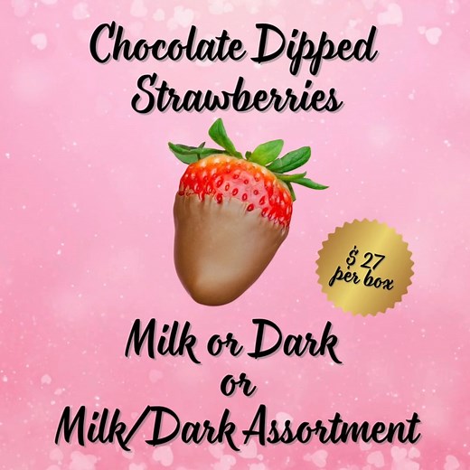 Last chance to indulge! Tomorrow is the last day to preorder your chocolate dipped strawberries. | Lucille's Own Make Candies