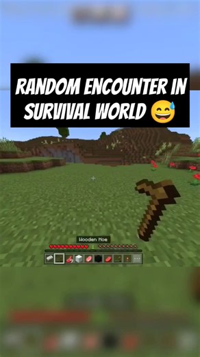 random encounter in survival world 😨🔥#minecraft#viral#shorts