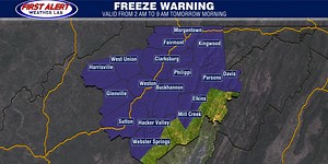 Sub-freezing temperatures prompt Freeze Warning Tuesday morning