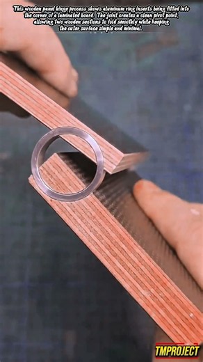 Aluminum Insert Hinge: How Metal Rings Join Wooden Panels Smoothly