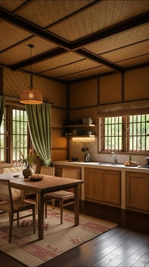 2.5K reactions · 147 shares | Modern Twist on Traditional Architecture This house showcases a fusion of traditional and contemporary building materials. The structure features the raised form and classic steep roof of a Filipino \bm{Nipa} hut or \bm{Bahay\ Kubo}, but is built on a concrete foundation for modern stability and durability. #reels #home #house | Nathaniel Guevarra Navarro | Facebook