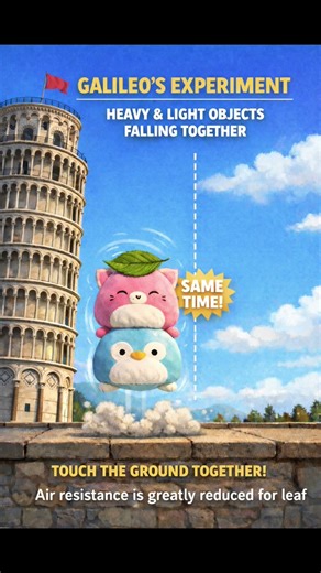 Heavy or Light—Who Falls First? #gravityfalls #scienceproject #experiment #kidsscience #desktoys