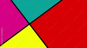 5 pattern transitions of square graphics animated at 60fps on a 4K transparent background with an alpha channel.