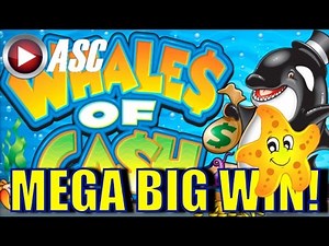 ★ MEGA BIG WIN! ★ WHALES OF CASH | MAX BET! Slot Machine Bonus (Aristocrat)