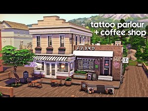 Copperdale Coffee Shop & Tattoo Parlour | The Sims 4 Speed Build