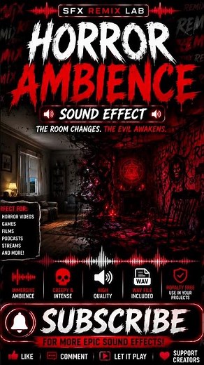 Evil Room Transformation Horror Ambience | Dark Horror Sound Effects