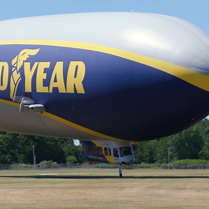 Landing the Blimp can be tricky - and it's often continually moving on the ground. | Goodyear Blimp