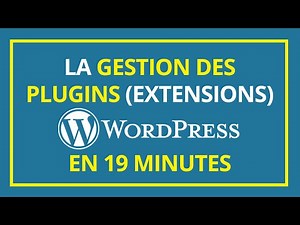 🚀 La gestion des plugins (extensions) WordPress en 19 minutes