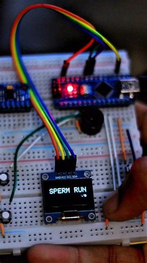 Sperm Run 🫣 Game Play on Arduino Nano with OLED display #arduino #robotics #electronics #diy | Robo Dreamer BD