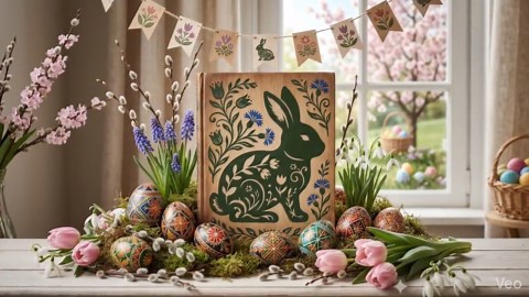 Easter Bunny SVG gift for Cricut & Silhouette (PNG Digital Download)