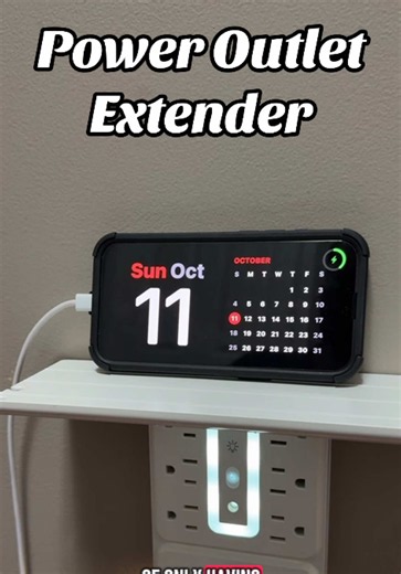 You don’t need to settle for two outlets that everyone in the family fights over, and what’s great about this AICODE Power Socket Extender is that there’s 9 outlets and it comes with a removable shelf on top for placing your devices! No crazy steps for setup or having to program it, just plug it into an outlet and you’re equipped with RGB lighting and multiple outlets ready for use! #techtok #poweroutlet #surgeprotector #techfinds #outletextender