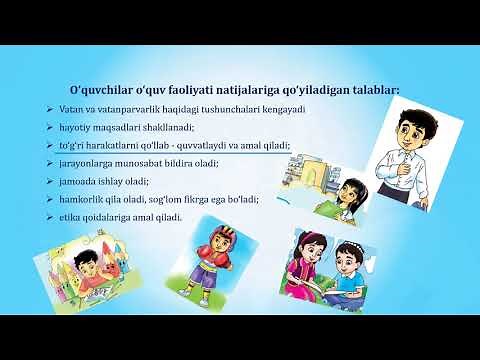 4-sinf "Tarbiya" darsligini o`qitish | “Tarbiya” darslari maktabda qanday oʻtiladi?