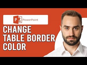 How To Change Table Border Color In PowerPoint (How To Set Color For Table Border In PowerPoint)