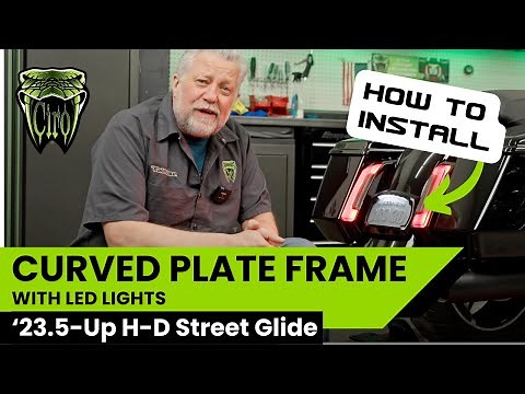 Curved License Plate Frame for 2023-up Harley-Davidson Touring | How to Install | Ciro