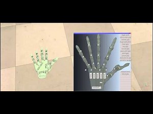 inMoov hand simulation with all finger actuated