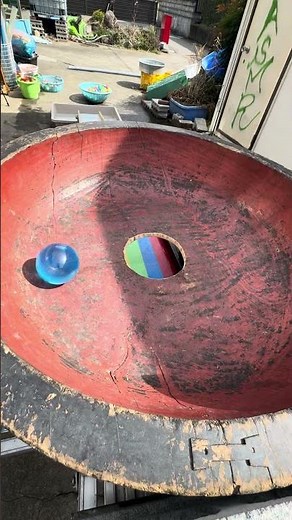 Marble Run ☆ 5-color racing course x large rotating marble run③