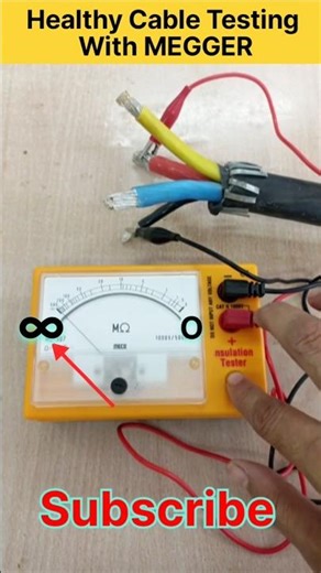 Cable मैगरिंग | Cable testing With Megger | Shorts | Viral