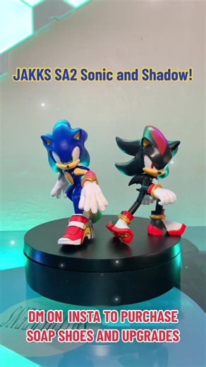 Custom SA2 Sonic and Shadow Figures with Upgrades