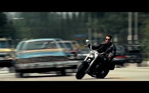 The Terminator 2_ All Bike Scenes - Harley-Davidson - FAT BOY - Schwarzenegger