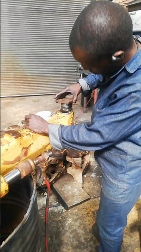HOW TO FIT PINION IN TRACTOR AXLE HUB AFTER BUSHING IN MECHANICAL WORKSHOP