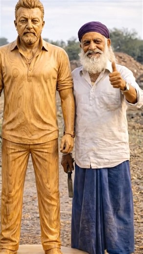 Sanjay Dutt | The Best Incarnate Wooden Sculpture 🥰 #woodcraft #woodcarving #sanjaydutt