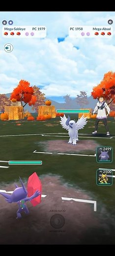 💥Mega Sableye Vs Mega Absol, PVP Batalla Siniestra en Pokémon Go💥 #Pokemongo #pokémon #short