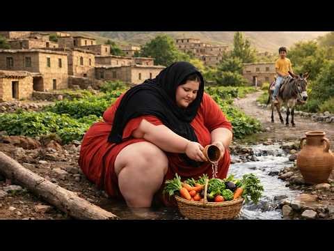 Real Village Life in Afghanistan | Traditional Cooking by a Fat Afghan Girl