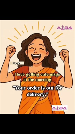 Best morning text ever “YOUR AIBA ORDER IS OUT FPR DELIVERY “ . Parcel aane ki Khushi hi kuch aur hai … isn’t it ??? #AIBA #onlinebusiness #shoppingonline #onlineshopping #buyonline #viralreelsfacebook #onlineorder | AIBA Premium | Facebook