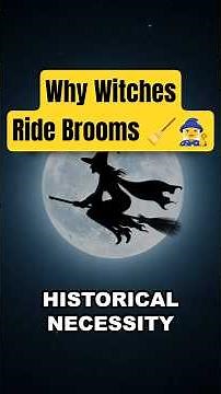 Why Witches Ride Brooms 🧹🧙‍♀️ (The Real History Explained) #witchcraft #witches #Mythology #do7ok