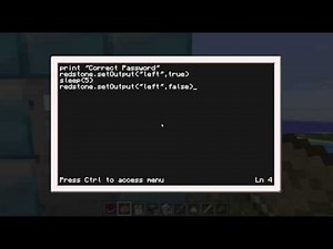 ComputerCraft Tutorial - Password Door