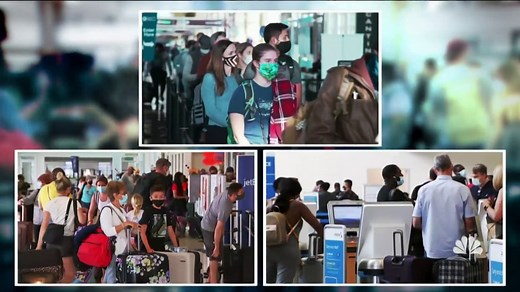 Airline delays cause chaos across the country