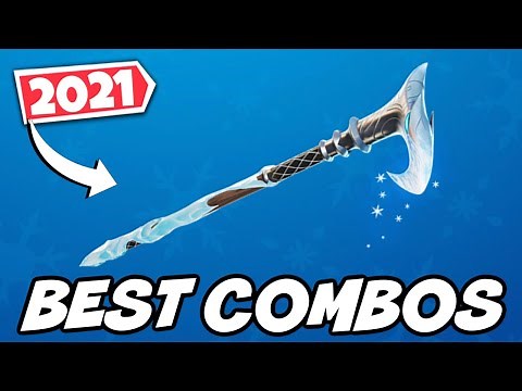 BEST COMBOS FOR *NEW* FROSTBITE CANE PICKAXE (2021 UPDATED)(FROST LEGENDS PACK)! - Fortnite