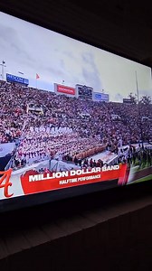 The AL Million Dollar Band!🇺🇸Missed taking a memory when they at the Pasadena CA Rose Parade.🎊 So, got this one from their Half-time Performance at the Alabama-Indiana Football.🏈 New Year 2026.🎉 Larry is so proud of the AL band, team, coaches, the state & the crimson color! And as with you all, he loves football & I've learned a little bit! 💃🥰 Roll Tide! 🏆♥️ | Araceli Willoughby